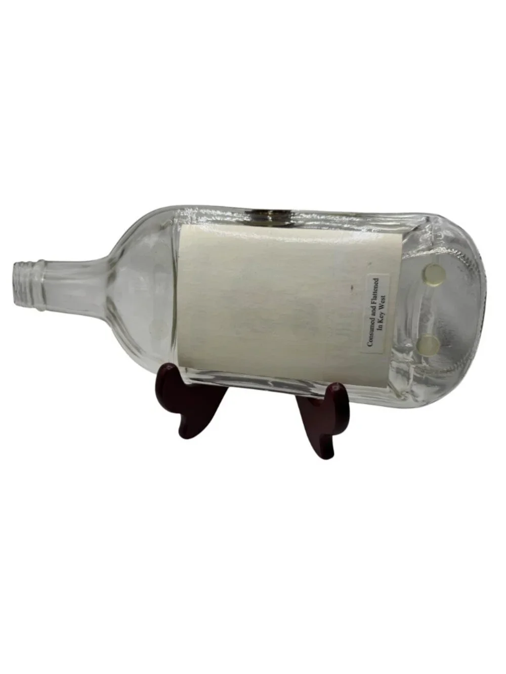 Flattened Captain Morgan Rum Bottle Spoon Rest ? Key West Souvenir Unique Fun